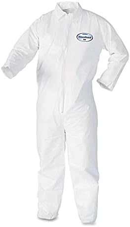 Защитен костюм Kleenguard A40 за защита от течности и частици, Еднократно Гащеризон с цип Отпред, Отворени китките