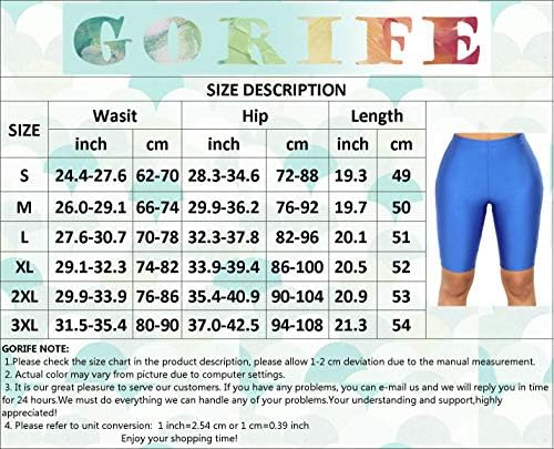 OMZIN Женски Непрозрачни Цветни Панталони За Йога С Висока Талия, къси Панталони За контрол на корема, Меки Гамаши