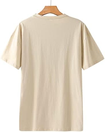 Есенно Лятна Дамска Блуза С Къс Ръкав 2023 Облекло Модерен Regular Fit Кръгъл Отвор Графичен Салон Топ Риза за Дами