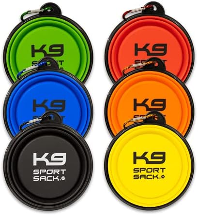 K9 Sport Saucer - преносим купа за хранене на домашни любимци, купа за кучета (черен)