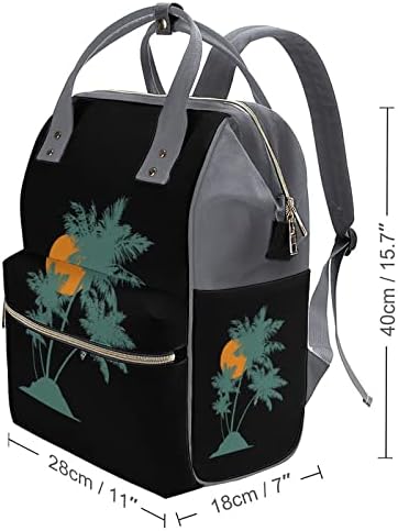 Чанта за Памперси от Палмово Дърво, Раница, Водоустойчива Чанта За Майките, Раница с Голям Капацитет