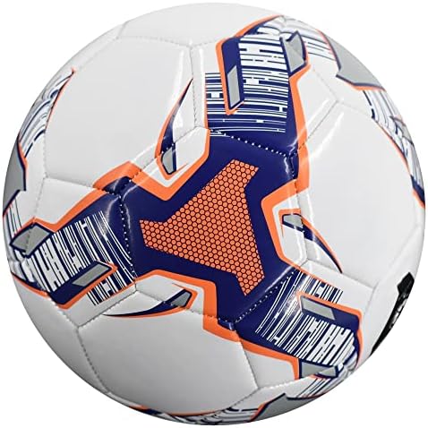 Футболна топка Senston Официален размер 5 с помпа -Подарък за Деца, Мъже, Жени Футболна Топка за помещения и на