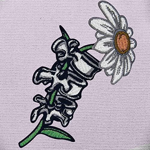 Нашивка с цвете на гръбначния Стълб, на Бродирани Аппликацией, Икона, Пришитый Желязо До Эмблеме