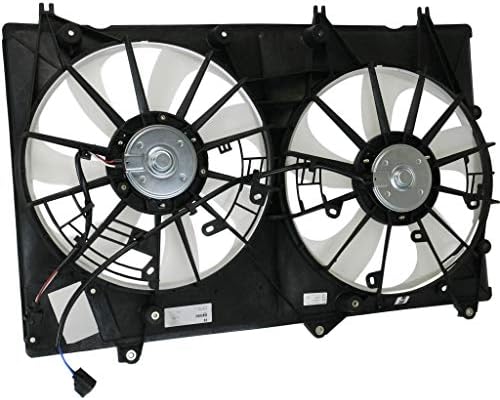 KarParts360 Вентилатор на радиатора в събирането За Toyota Highlander 2008-2013 Dual Fan | Двигател 3,5 л | с Буксировочным