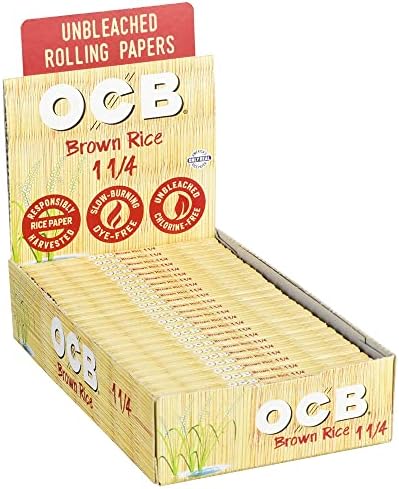 дисплей 24шт - Хартия за листове кафяв ориз OCB (Тънка)