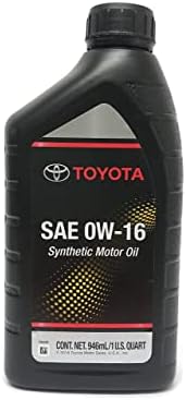 Синтетично моторно масло Toyota Original SAE 0W-16 в опаковка от 6 броя (6 х 1 литър САЩ)