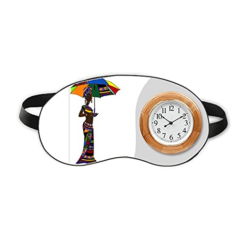 Африкански Жени-Аборигените LadyDresses Sleep Eye Head Clock Пътен Калъф За сянка