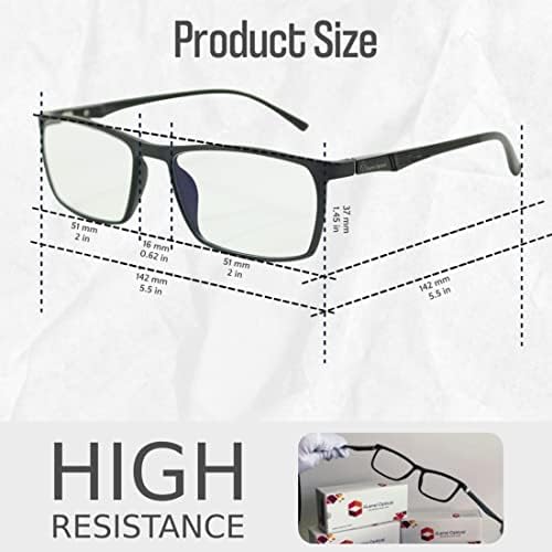 iiLensi Optical™ | Компютърни очила със синьо осветление | Филтриращи лещи за защита на екрани от UVA и UVB лъчи |