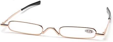 ZUVGEES Лесно Carry Mini Компактни, Тънки Очила за четене — Леки Преносими Ридеры с футляром за тръба с клипс