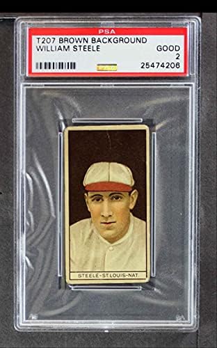 1912 T207 Бил Стийл Сейнт Луис Кардиналс (Бейзболна картичка) PSA PSA 2.00 Кардиналс