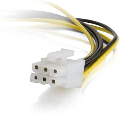 C2G/Кабели за преход 35522 От един 6-контактен кабел PCI Express до две 4-пинов кабелям адаптер за захранване