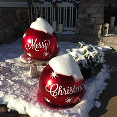 Коледна Украса, 23,6-Инчов Открит Коледен Надуваем Балон От PVC, Украсени Гигантски Коледен Надуваем Балон за Домашна