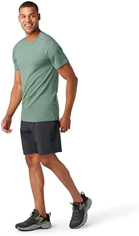 Мъжка тениска от мериносова вълна Smartwool с къс ръкав (оборудвана приятелка)