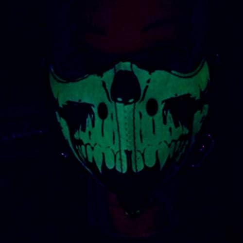 Устата, Светлинен Череп, Отпечатани Antidust Украса за Хелоуин (Черно), декорация на Празнични партита