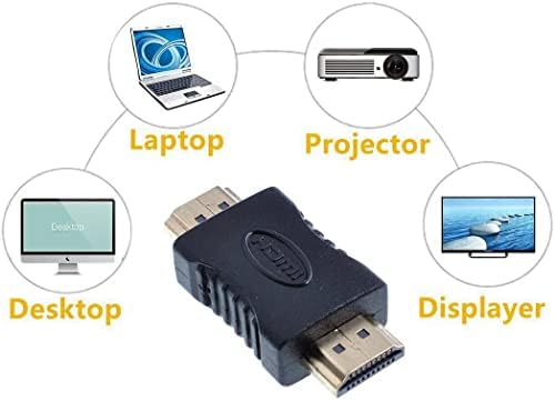 SHANFEILU HDMI Адаптер между мъжете 19-Пинов Конектор HDMI Тип A към HDMI Тип A Удължител, Адаптер Преобразувател