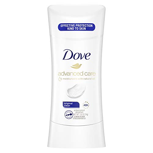 Дезодорант-антиперспиранти Dove Advanced Грижи за жени, Original Clean, за 48-часова защита и мека и комфортна на подмишниците, 2,6 грама