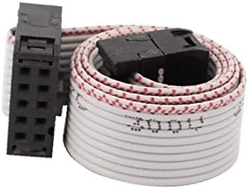 X-DREE 30 см, 10-пинов конектор за свързване на проводници Удлинительный Плосък Свързващ кабел Сив цвят (Cavo a nastro piatto