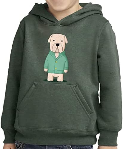 Hoody-Пуловер с участието на Кучета за деца - Забавно Hoody Отвътре с Гъба - Уникална Hoody за деца