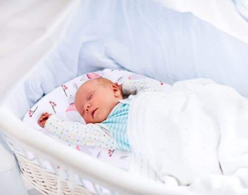 BREALIZE – Чаршаф за бебешко креватче, памук–джърси – 2 опаковки - 32 x 16 x 4 инча, Универсални кърпи за детски легла