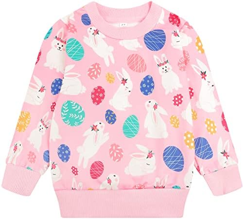 RETSUGO/ Качулки за малки момичета, Всекидневни Пуловер с кръгло деколте, Зимни Блузи с дълъг ръкав, Ризи, Дрехи от 3 до
