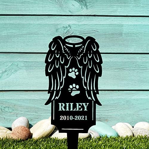 Украсени Стопанските Потребителски Маркери на Гроба на Домашни любимци Персонализирани Паметник Брой за Куче или