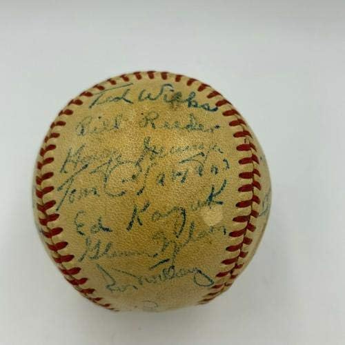 1949 Екипът на Сейнт Луис Кардиналс е Подписан договор с Националната купа бейзбол JSA COA Musial - Бейзболни