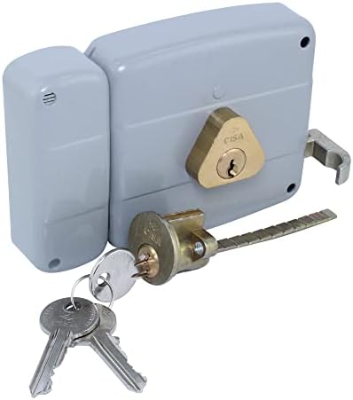 Двуцилиндров Ободной ключалка CISA от високо сива легирана стомана и месинг, с Засовом, Ключов Цилиндър за врати