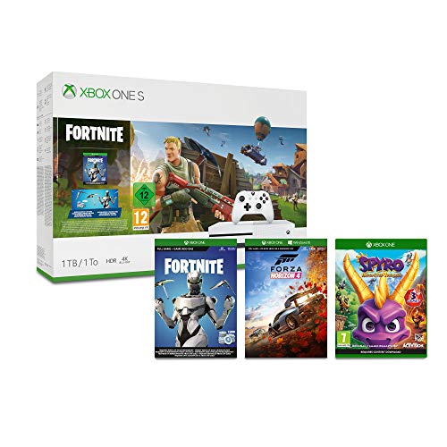 Конзола Xbox One S Fortnite обем 1 TB + Forza Horizon 4 - Стандартно издание + Възстановената трилогия Spyro