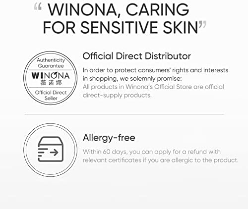 Комплекти за грижа за кожата WINONA Natural с Почистващ препарат за лице, Тоник за лице, Хидратиращ крем за лице и крем за лице,