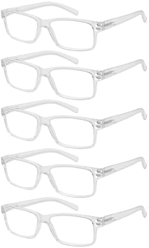 Eyekepper Спестете 10% на 5 опаковки класически очила за четене в прозрачни рамки за мъже и 5 опаковки ридеров