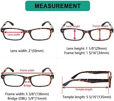 Eyekepper Спестете 10% на 5 опаковки класически очила за четене за мъже и 5 опаковки ридеров на пролетта панти +0.50