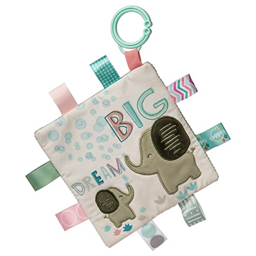 Мека играчка Taggies Бръчка Me Baby от хартия и Пищялките, 6.5 х 6,5 инча, мечтае Elephant