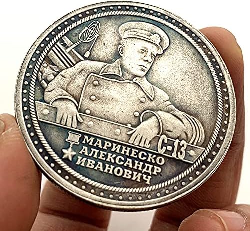 Руски Кораб C-13 Съветската Латунная Стара Сребърен Медал Колекционерско Плавателни Съдове Медни Сребърна Монета Възпоменателна
