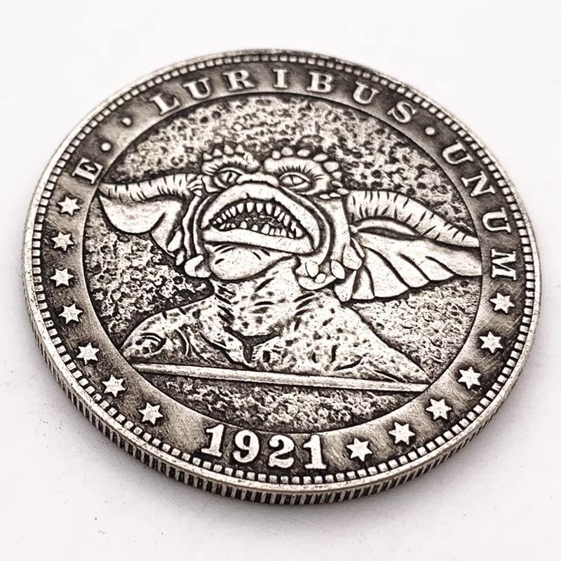 1921 Риба Старинна Сребърна Стари Медни Възпоменателни Монети, Колекционерски Монети, Медни Монети Мемориал