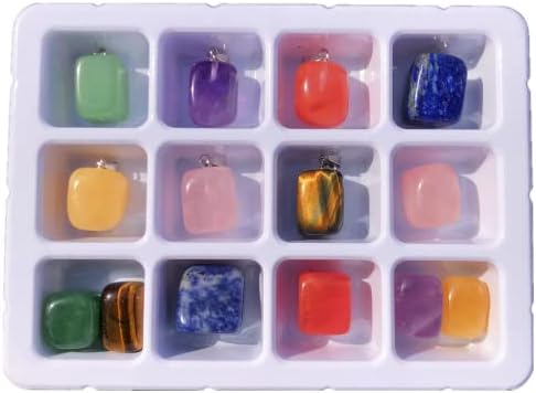 14 бр. Набор от кристали с камъни Чакра, съдържа 7 суспензии с кристали, Чакри, които могат да се носят и 7 Чакра