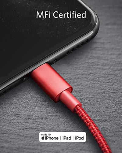 Нов найлонов кабел за зареждане Anker от USB-C до Гръмотевична [сертифицирани Пфи с дължина 3,3 фута] за iPhone 13 Pro