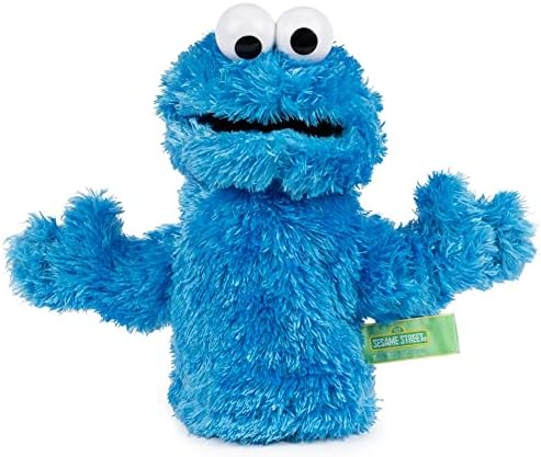 Официалната кукла GUND Sesame Street Cookie Monster Muppet Плюшен Ръчно Кукла, Премиальная Плюшен играчка за деца