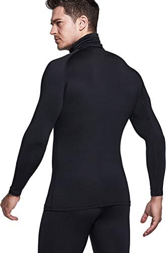 TSLA 1 или 2 Опаковки Мъжки Минерални Компрессионных Блузи с дълъг ръкав, Оформление / Поло За Зимни Спортове,