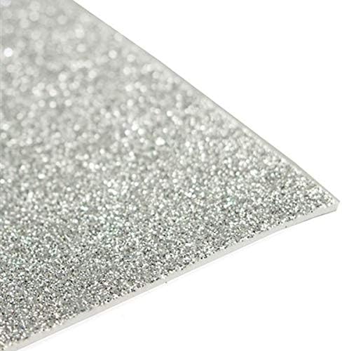 Ооки® 10 Бр. X-Large Glitter Обикновена пяна EVA 12 x 20 Хартиен лист за бродерия в Различни цветове Goma Cosplay Bling DIY