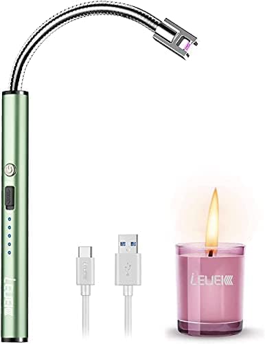 Запалка за свещи, Усъвършенстване на Електродъгово Запалка за зареждане чрез USB с Гъвкав гърло 360 °, Подходящ За Запалване