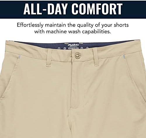 Мъжки къси панталони за голф Flag & Anthem Ripstop Hybrid с вътрешен шев 8 инча, всеки ден, за почивка, Стрейчевые,