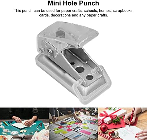 Punch един отвор, Бяла Мини-Малко Punch Удобно съхранение за Изрязване на Хартия за Картички, Изделия за Канцеларски материали