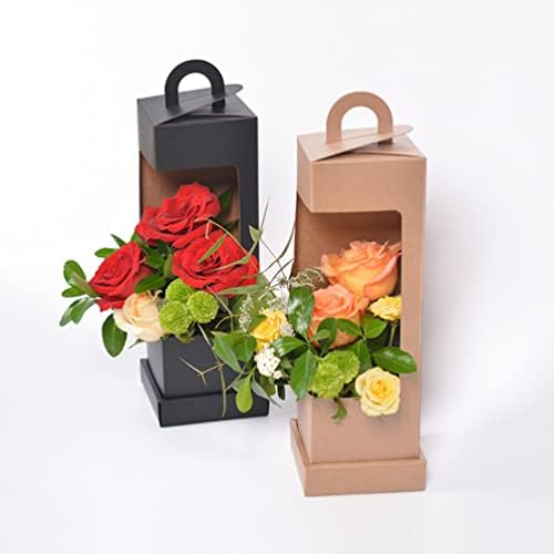 Abaodam Флористическая Кутия За Опаковане на Букети Подарък Кутия за Цветя, Кутия за Цветя Кутия За Опаковане на Свежи