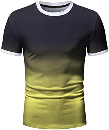 Bmisegm Летни Ризи за Фитнес зала За Мъже, Мъжки t-shirt Свободно Намаляване с Къс Ръкав, Мъжки Ризи Голям размер