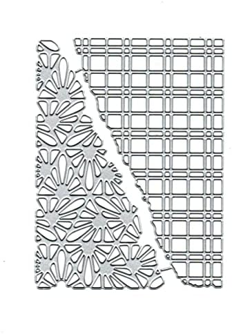Wild сапунена вода 2 бр. Разделени Текстура за карти Метални Щампи, мрежи с цветни листа, Шаблони за рязане, Албум