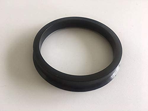 NB-AERO 4 бр. Черни полиуглеродные пръстени от 75 mm (колелце) до 63,4 мм (Ступица) | Централно пръстен Hubcentric