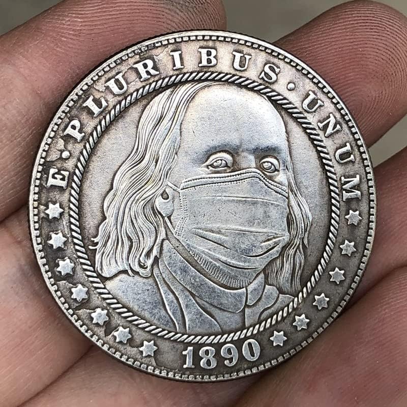 QINGFENG 38 ММ Старинна Сребърна Доларова Монета на САЩ Морган Скитник Монета 1890-C Занаятите 203