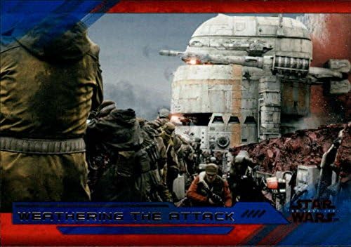 2018 Topps Star Wars The Last Джедаите Series 2 Сини 85 Издържа на търговската картата атака в в (NM близо до мятному или