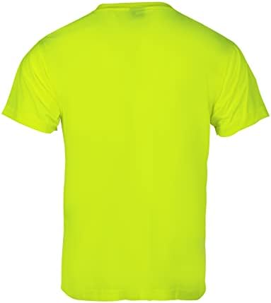 Защитни тениски VENDACE High Visibility, 3 опаковки на Мъжките блузи Hi Vis с Къс ръкав за строителни работи