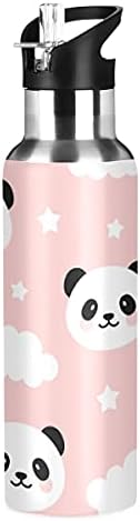 бутилка за вода xigua Kid Panda От Неръждаема Стомана 600 мл, Запечатани Бутилка за вода, подходящ за деца от